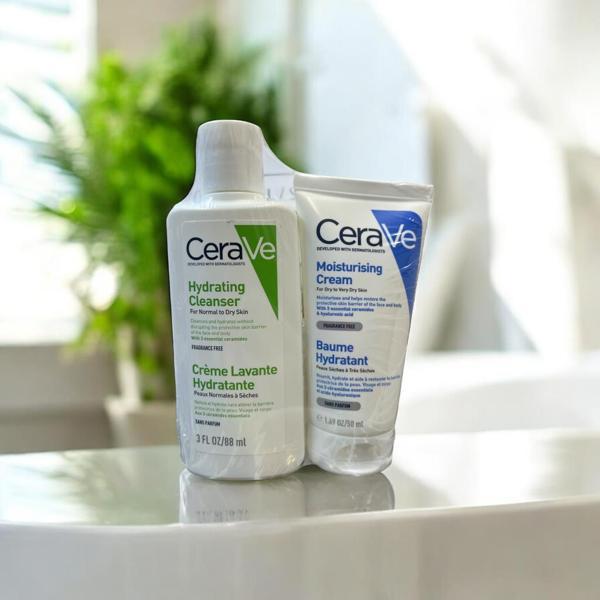Cerave Nemlendiren Temizleyici 88 Ml + Nemlendirici Krem 50 Ml - İKİLİ SET - Image 1