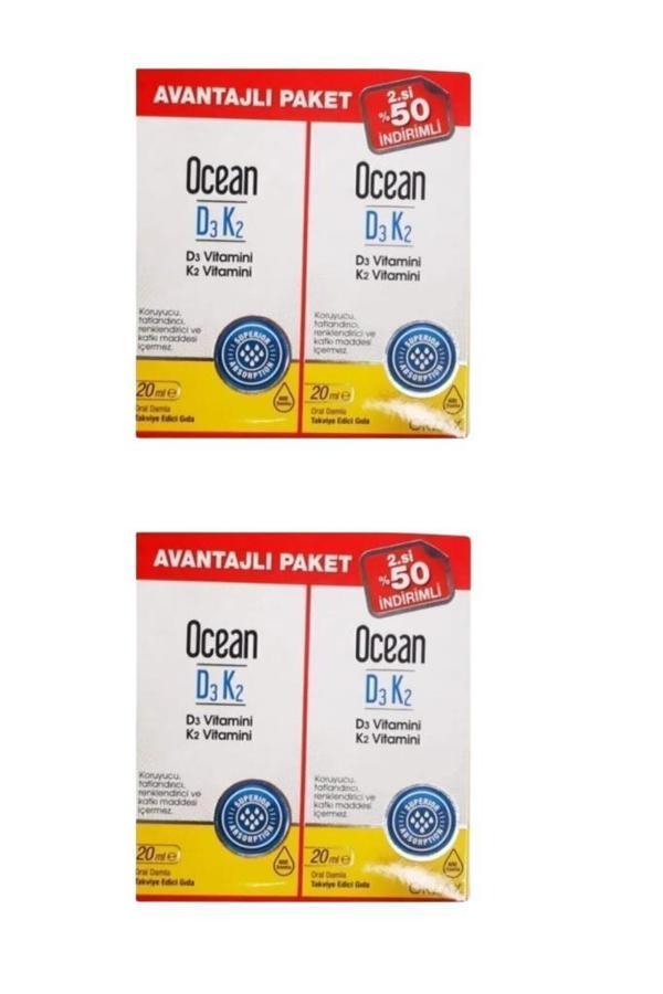 Ocean D3 K2 20 Ml Damla 2. si %50 İndirimli Set- 2 ADET - Image 1