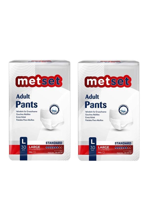 Metset Emici Külot Large Büyük Boy 30 Luk 2 Paket 60 Adet - Image 1
