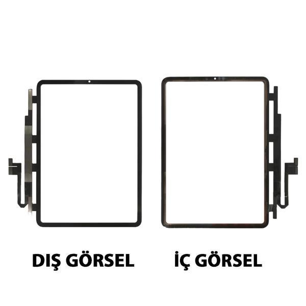 Teknonet Apple iPad Pro 11 inç Uyumlu Dokunmatik Lens + Oca + Polarize + Çerçeve NT-101770 - Image 1