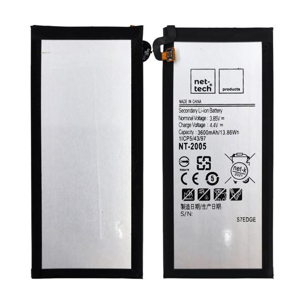Teknonet Samsung Galaxy G935 S7 Edge Uyumlu Nettech EB-BG935ABE 3600 MAh Batarya NT-85738 - Image 1