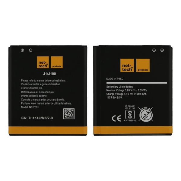 Teknonet Samsung Galaxy J100 J1 Uyumlu Nettech NT-32419 1650 MAh Batarya NT-32419 - Image 1