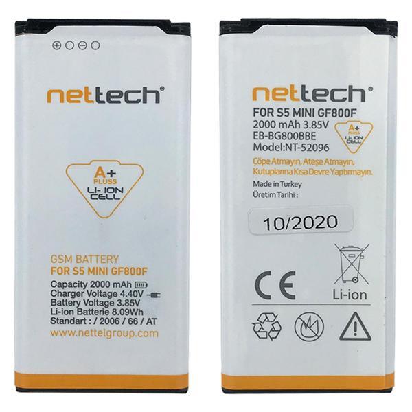 Teknonet Samsung Galaxy G800 S5 Mini Uyumlu Nettech 1900 MAh Batarya NT-10500 - Image 1