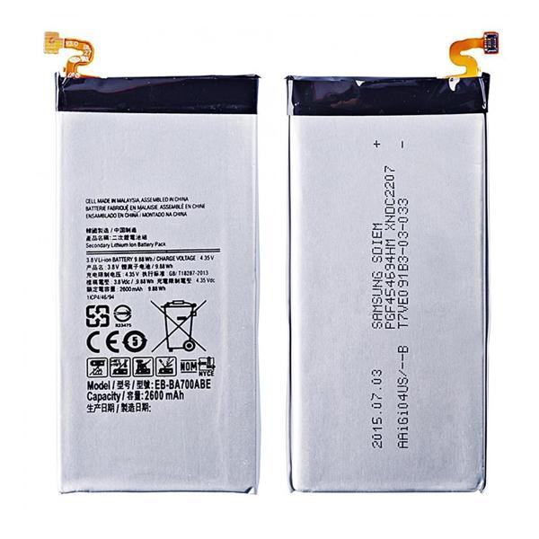 Samsung Galaxy A700 A7 2015 Samsung EB-BA700ABE 2600 MAh Batarya NT-7554 - Image 1