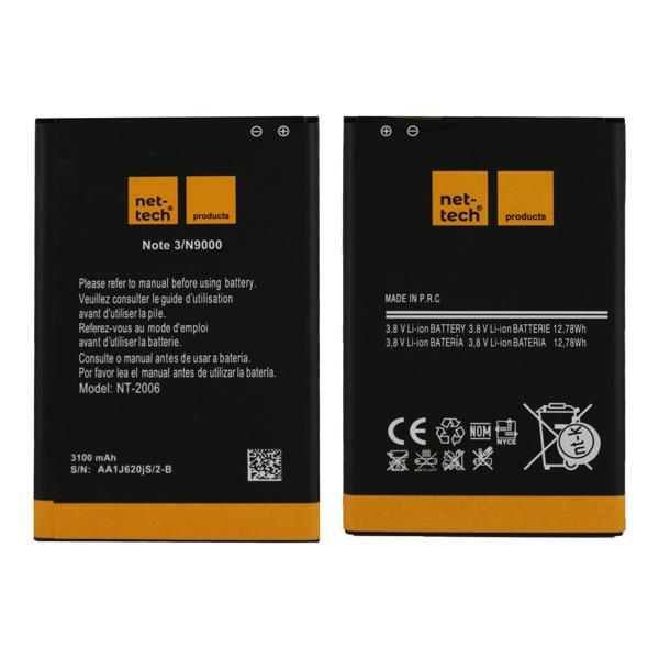 Teknonet Samsung Galaxy N9000 Note 3 Uyumlu Nettech 2900 MAh Batarya NT-32427 - Image 1