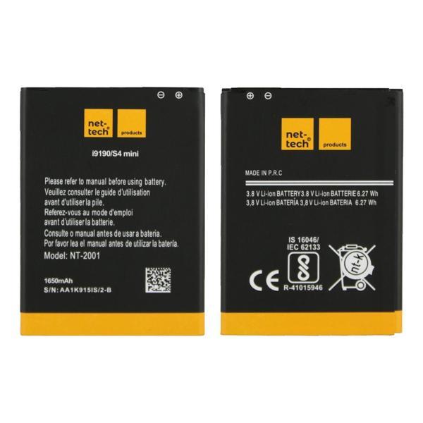 Teknonet Samsung Galaxy i9190 S4 Mini Uyumlu Nettech NT-32422 1650 MAh Batarya NT-32422 - Image 1