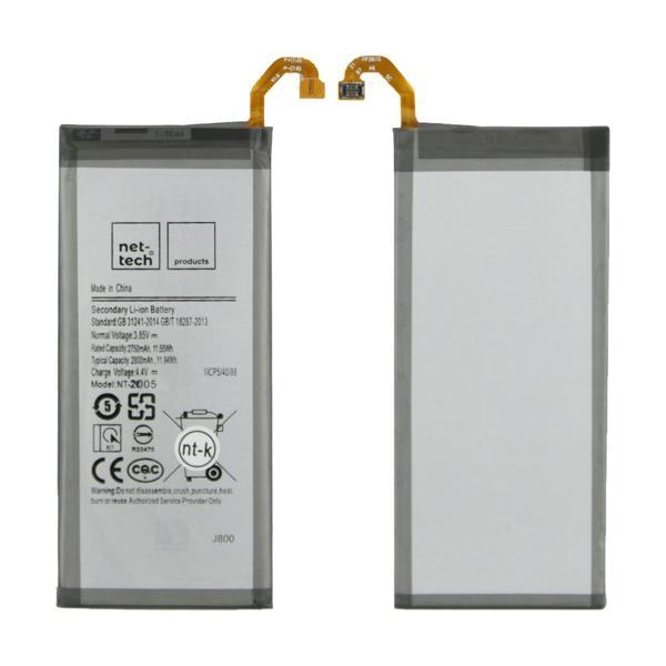 Teknonet Samsung Galaxy J800 J8 Uyumlu Nettech 2800 MAh Batarya NT-32416 - Image 1