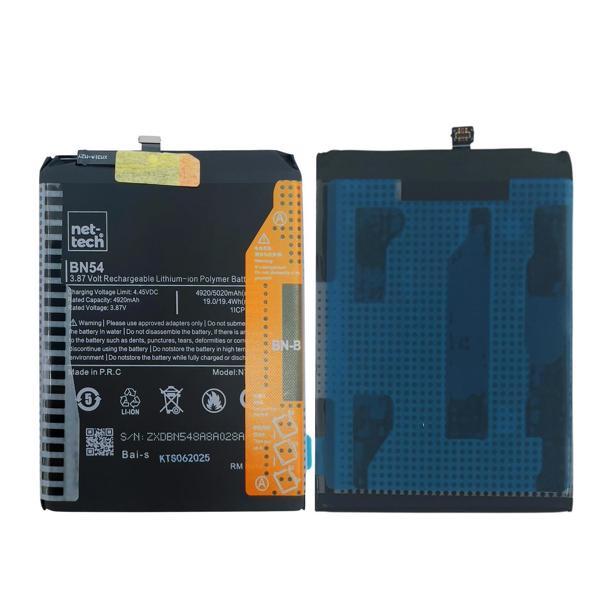Teknonet Xiaomi Redmi Note 9 Uyumlu Nettech BN54 4900 mAh Batarya NT-85743 - Image 1