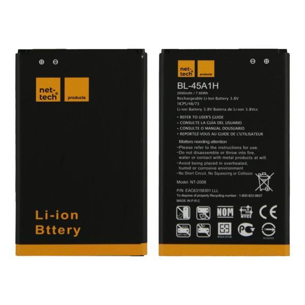 Teknonet LG K10 Uyumlu Nettech BL-45A1F 2000 MAh Batarya NT-32445 - Image 1