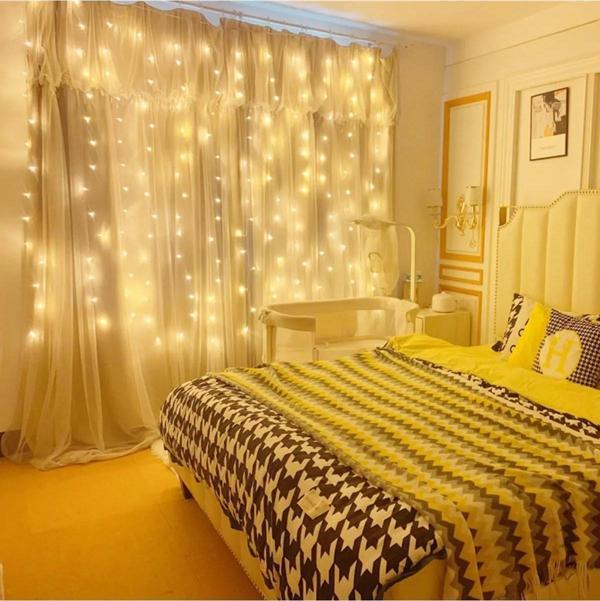 8 Fonksiyonlu Peri Perde Led Uzaktan Kumandalı Günışığı Perde Peri Led (3 mt x 3 mt) - Image 1