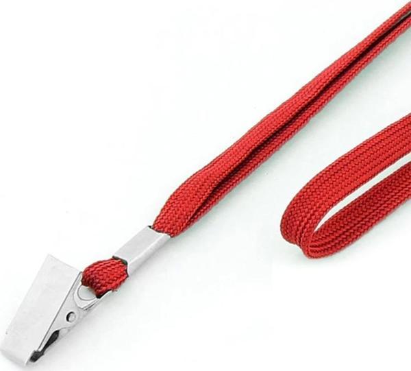 Sarff Kart İpi Metal Klipsli Kırmızı 50 Li (1 Paket 50 Adet) - Image 1