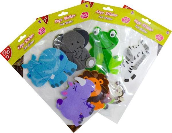 Bu-Bu Stickers 3D Keçe Hayvanlar Karışık Bubu-Sts011 - Image 1
