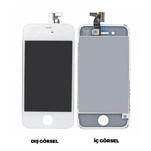 Teknonet Apple iPhone 4 Uyumlu Org Lcd+Dokunmatik+Çıtalı VR-2639 - Image 1