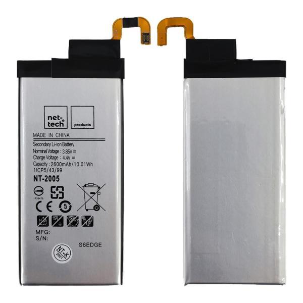Teknonet Samsung Galaxy G925 S6 Edge Uyumlu Nettech 2600 MAh Batarya NT-86149 - Image 1