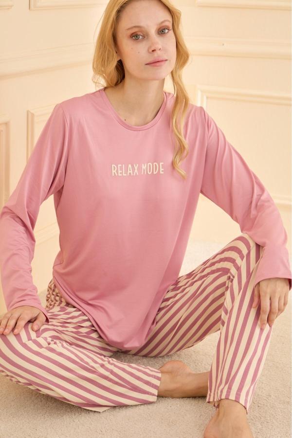 Kadın Pijama Takımı Uzun Kol Mevsimlik - Image 1