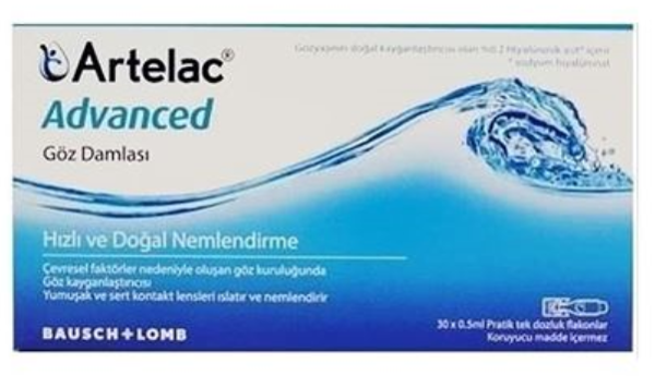 Bausch&Lomb Artelac Advanced Göz Damlası %0.2 0.5ml | 30 Flakon - Image 1