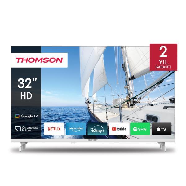 Thomson 32HG2S14W 32" 80 Ekran Uydu Alıcılı HD Google Smart LED TV Beyaz - Image 1