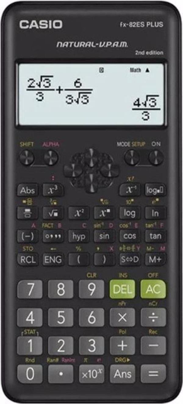 Casio Fx-82es Plus Hesap Makinesi Bilimsel 2nd Edition 252 Fonksiyon - Image 1
