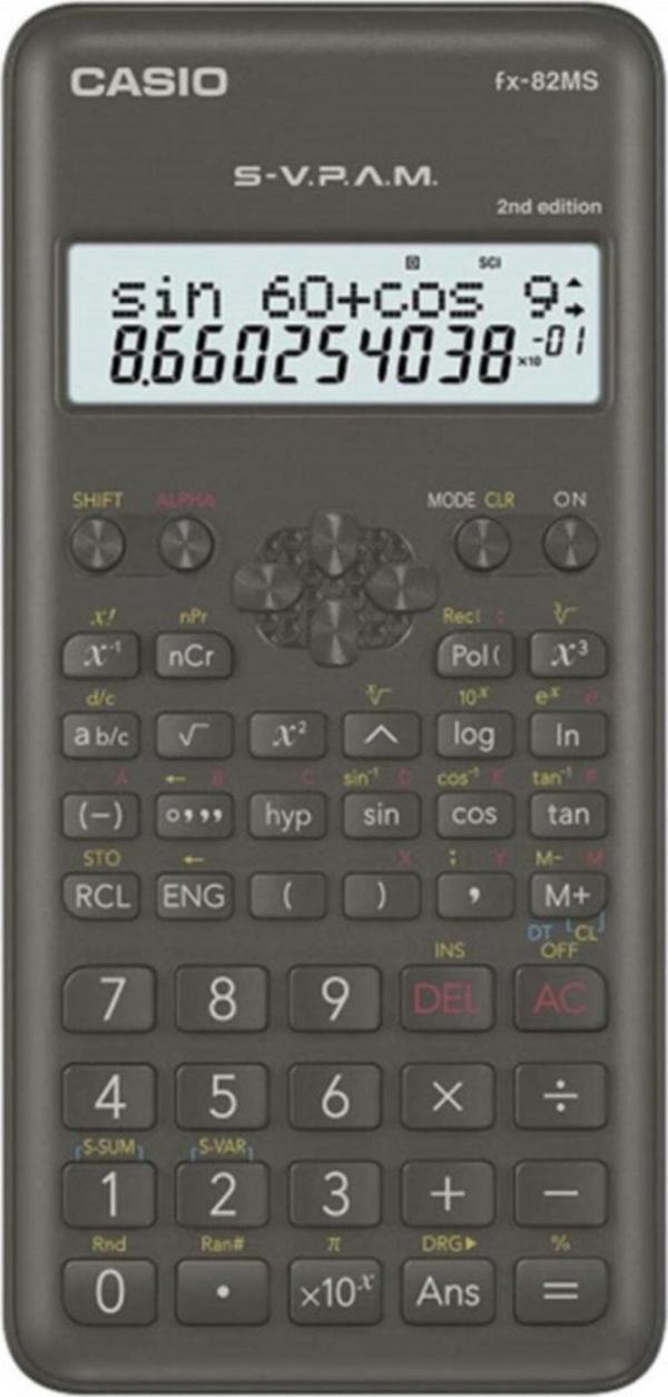 Casio Fx-82ms Hesap Makinesi Bilimsel 2nd Edition 240 Fonksiyon - Image 1