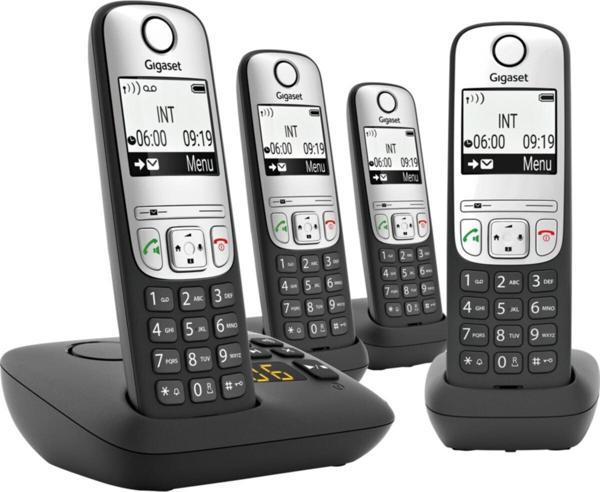 Gigaset A690a Quad 4 Ahizeli Telesekreterli Telsiz Telefon - Image 1