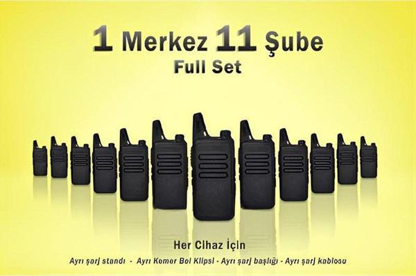 Hesaplı Depom Çaycı Telsizi 1 Merkez 11 Şube Full Set - Image 1