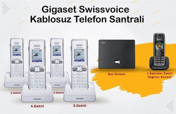 Swissvoice Gigaset C530 5 Dahili Telsiz Kablosuz Telefon Santrali - Image 1