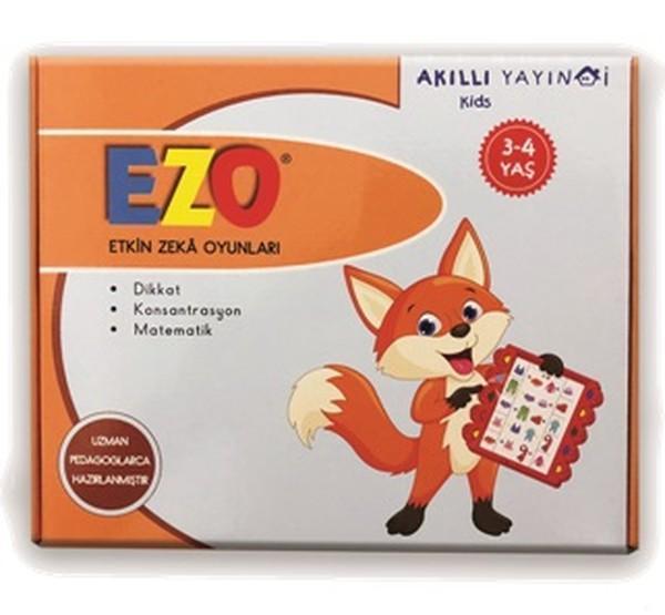 EZO-Etkin Zeka Oyunları Dikkat-Konsantrasyon-Matematik 3-4 Yaş - Akıllı Yayınları - Image 1