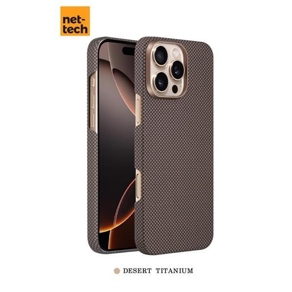 Nettech Apple iPhone 15 Pro Uyumlu NT-N075 Kevlar Karbon Arka Koruma Kılıf NT-113708 - Image 1