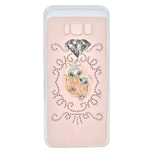 Nettech Samsung Galaxy G955 S8 Plus Uyumlu Taşlı Seri Arka Koruma Kılıf NT-17043 - Image 1