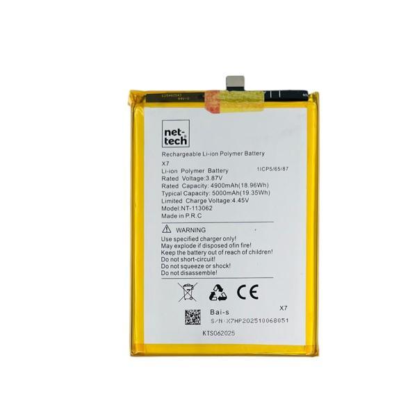 Teknonet Omix X7 Uyumlu Nettech X7/BP1903 5000 MAh Batarya NT-113062 - Image 1