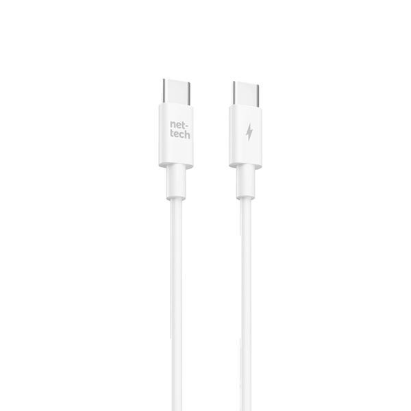 Nettech NT-DC53 60W Plastik 100 Cm Type-C To Type-C Şarj ve Data Kablosu NT-112819 - Image 1