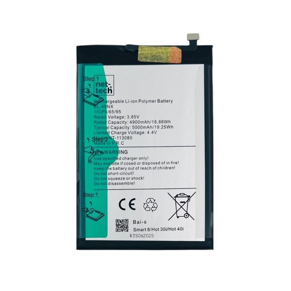 Teknonet İnfinix Smart 8 Uyumlu Nettech BL-49NX 5000 MAh Batarya NT-113080 - Image 1