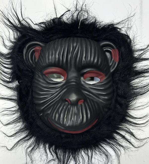 Orangutan Maskesi - Maymun Maskesi - Goril Maskesi Yetişkin Çocuk Uyumlu Siyah Renk Model 4 - Image 1