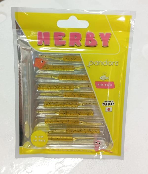 Pandora Herby LRF Silicon 5cm 10'lu Renk: Honey Shrimp - Image 1