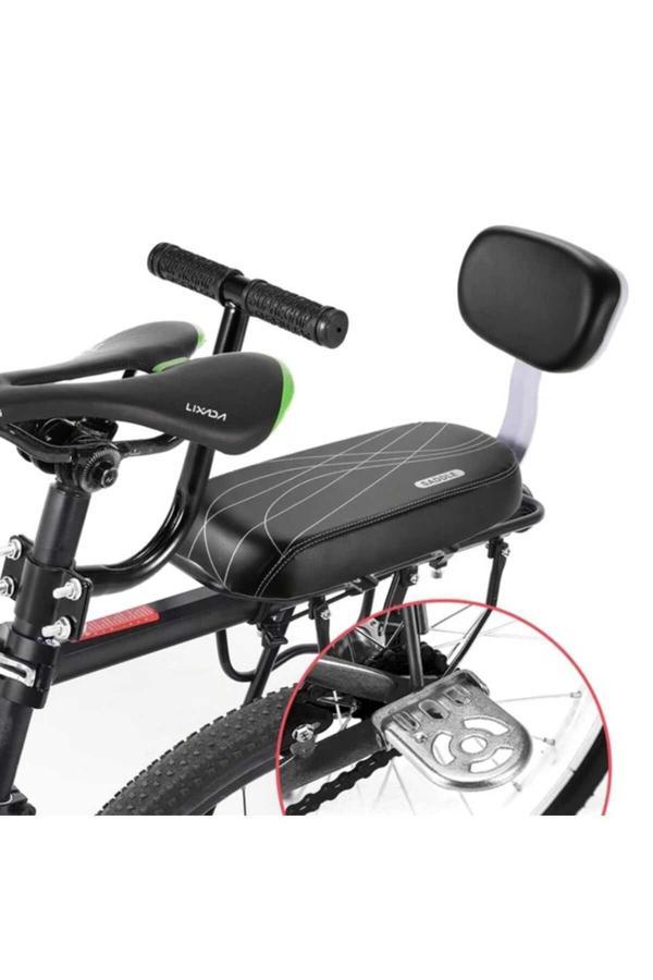 Sarissa Bisiklet Arka Bagaj Üstü Çocuk Koltuğu Sırt Dayamalı (Basamaklı - Gidonlu) Bagaj Koltuğu - Image 1