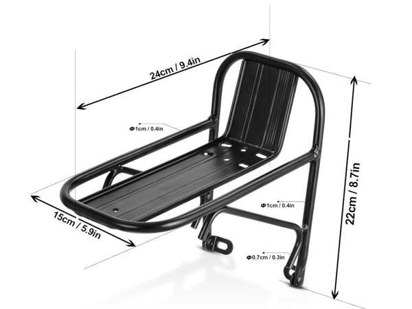 Bisiklet Ön Raf Alüminyum Alaşımlı Dağ Bisikleti Kargo Bagaj Taşıyıcı Raf Bisiklet Ön Portbagaj - Image 1