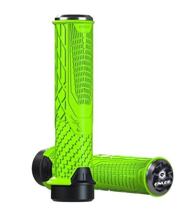 Enlee Mtb Bmx Elcik Silikon Bisiklet Elcik Kaymaz Yapı 140 mm Bisiklet Elciği Kolay Kavrama Yeşil - Image 1