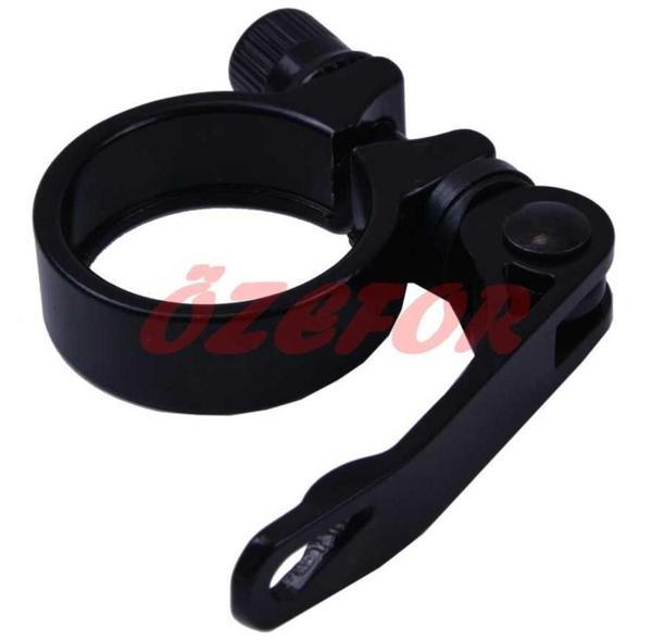 Bisiklet SELE BORUSU KELEPÇESİ MANDALLI SİYAH 34,9MM ( 31,8 SELE BORUSU UYUMLU ) - Image 1