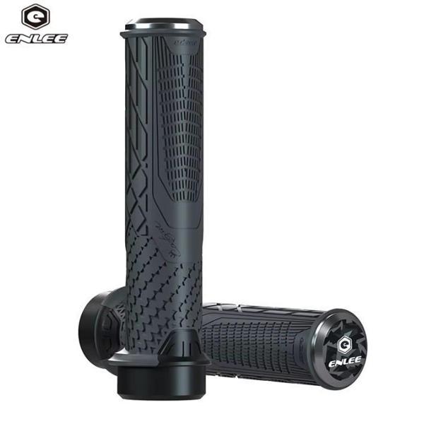 Enlee Mtb Bmx Elcik Silikon Bisiklet Elcik Kaymaz Yapı 140 mm Bisiklet Elciği Kolay Kavrama Gri - Image 1