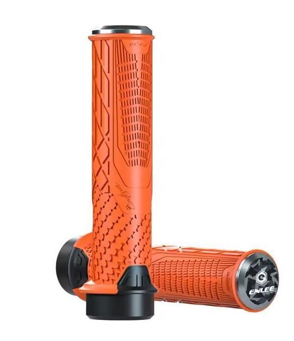 Enlee Mtb Bmx Elcik Silikon Bisiklet Elcik Kaymaz Yapı 140 mm Bisiklet Elciği Kolay Kavrama Turuncu - Image 1