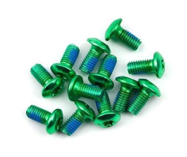 PRO Bisiklet Scooter Fren Disk Vidası Rotor Civatası 6 Vida MTB Rotor Vidası 12li Paket Yeşil Renk - Image 1