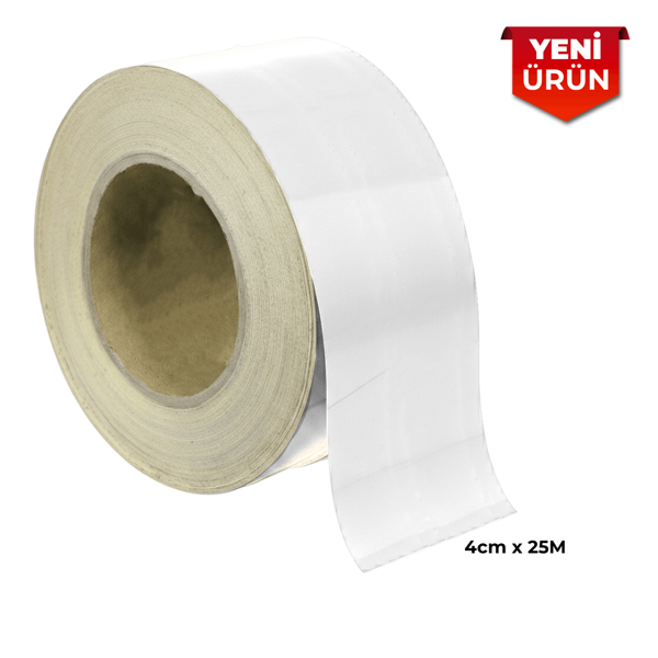 Reflektif Fosforlu Şerit Bant, Düz Reflekte İkaz Bandı 4cm x 25M - Image 1