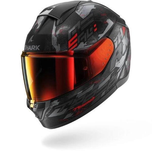 Kask Shark Rıdıll 2 Molokai Mat Siyah/Kırmızı - Image 1