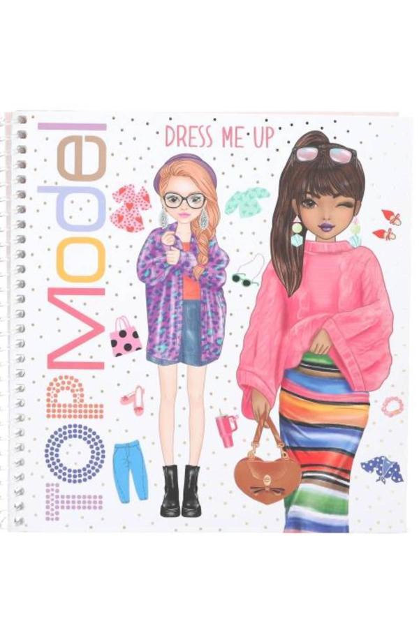 TOPModel Dress Me Up Moda Tasarım Defteri – Stickerlı Giydirme Aktivite Kitabı - Image 1