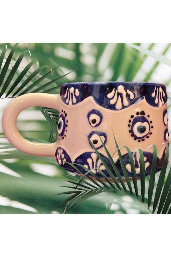 El Yapımı Nazar Boncuklu Kupa - Image 1