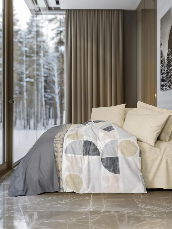 Cotton Box Modern Çift Kişilik Nevresim Takımı Formo Bej - Image 1