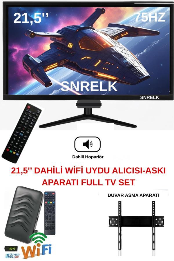 SNRELK  sencrom 21,5'' 54 EKRAN PRO DAHİLİ HOPARLÖR (DAHİLİ WİFİ) UYDU ALICISI FULL TV SET MONİTÖR - Image 1