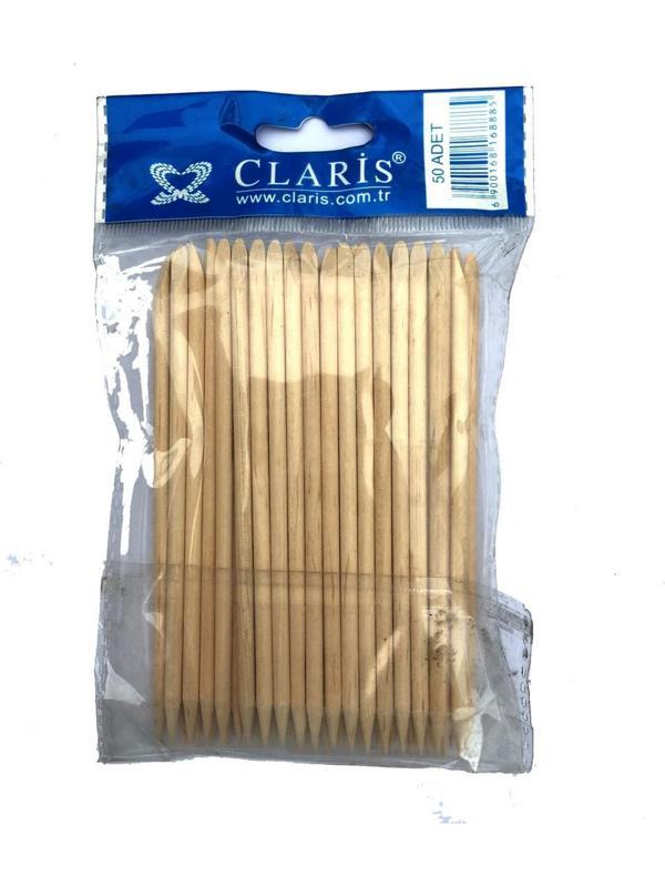 Claris Ahşap Et İtici 50 Adet - Portakal Çubuğu - Image 1