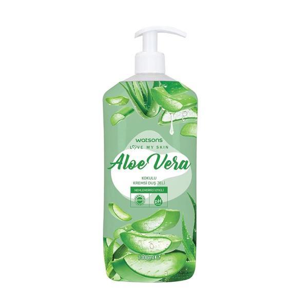 Watsons Kremsi Duş Jeli 1000 Ml Aloe Vera - Image 1