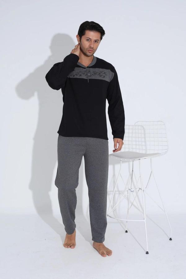 Uzun Kollu Erkek Pijama Takımı - Image 1